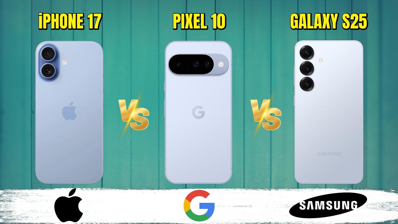 Apple iPhone 17  Vs Google Pixel 10 Vs Samsung Galaxy S25 | Full Comparison |