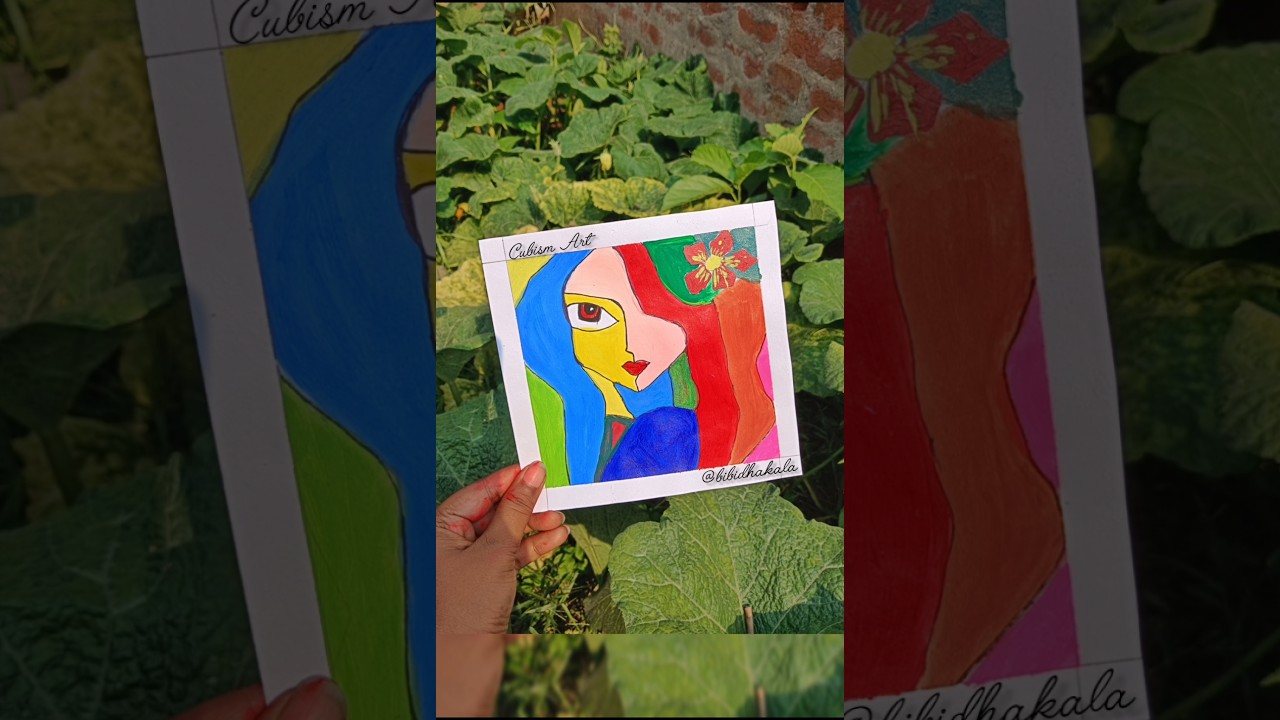 Cubism Art 🎨 #shorts #youtubeshort #art #cubismart #painting #drawing #bibidhakala