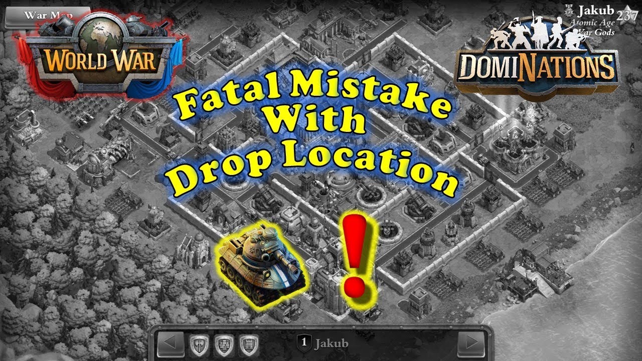 DomiNations War Attack vs Jakub | L237 | Poland War Gods | Fatal Mistake | 2017.11.18
