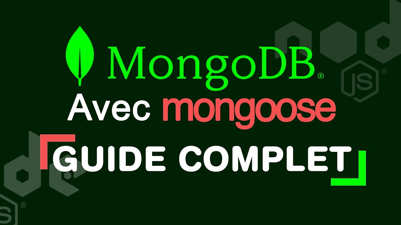 Cours MongoDb avec Mongoose pour débutants |  NodeJs