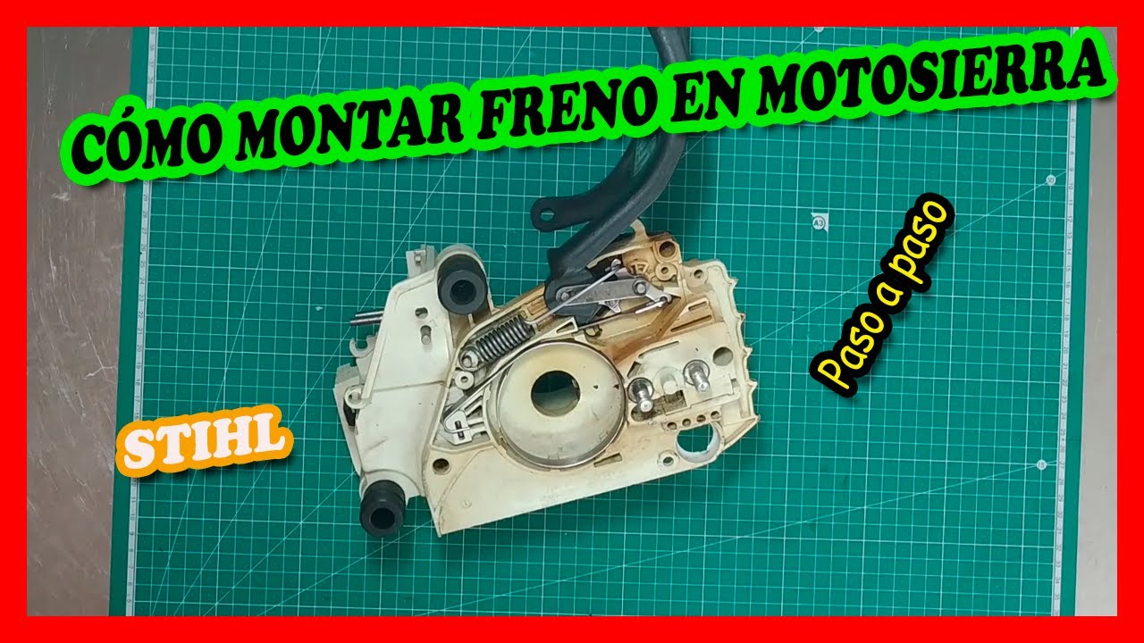 Cómo montar el sistema de freno de motosierra Stihl 170 | Paso a paso