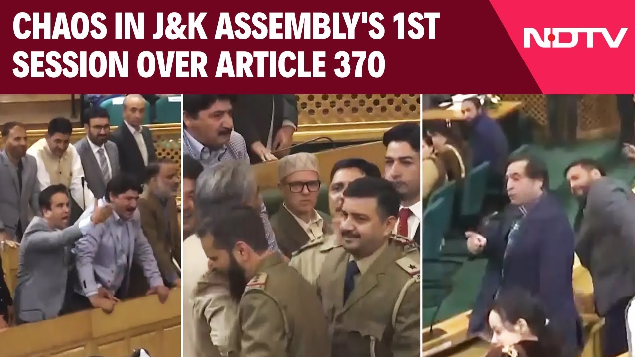 J&K News | Chaos In J&K Assembly's 1st Session Over Article 370