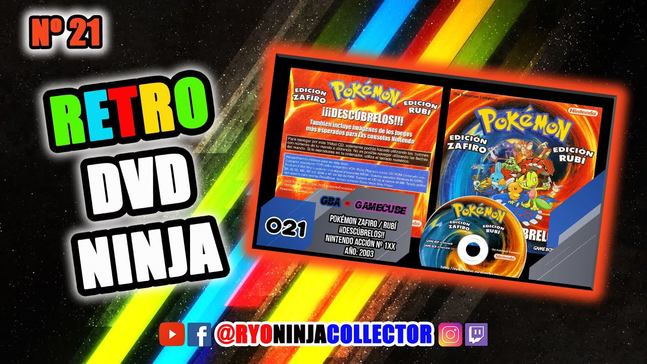 Pokémon Rubí y Zafiro ¡¡Descúbrelos!! - VCD Promocional Nintendo Acción Año 2003