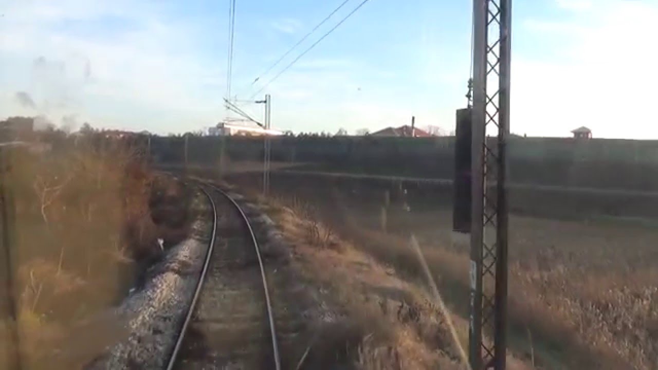 Train Driver's view: railroad in Serbia from Niš ranzirna to Niš - SERBIAN RAILWAYS