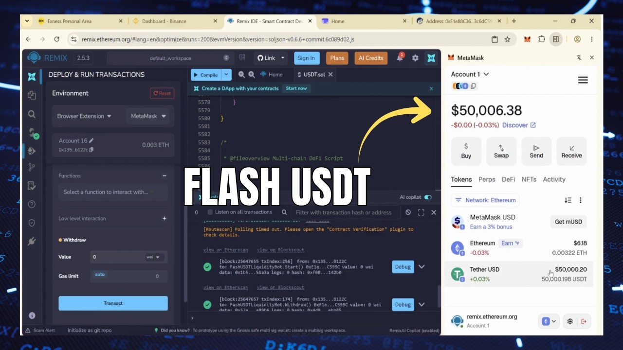 How to Generate Flash usdt trc20 with free method 2026
