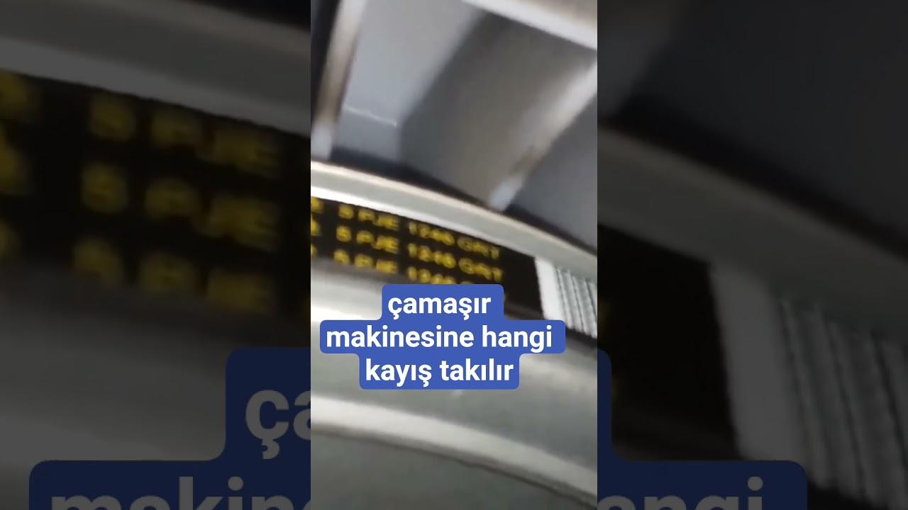 çamaşır makinesine hangi kayış alınır