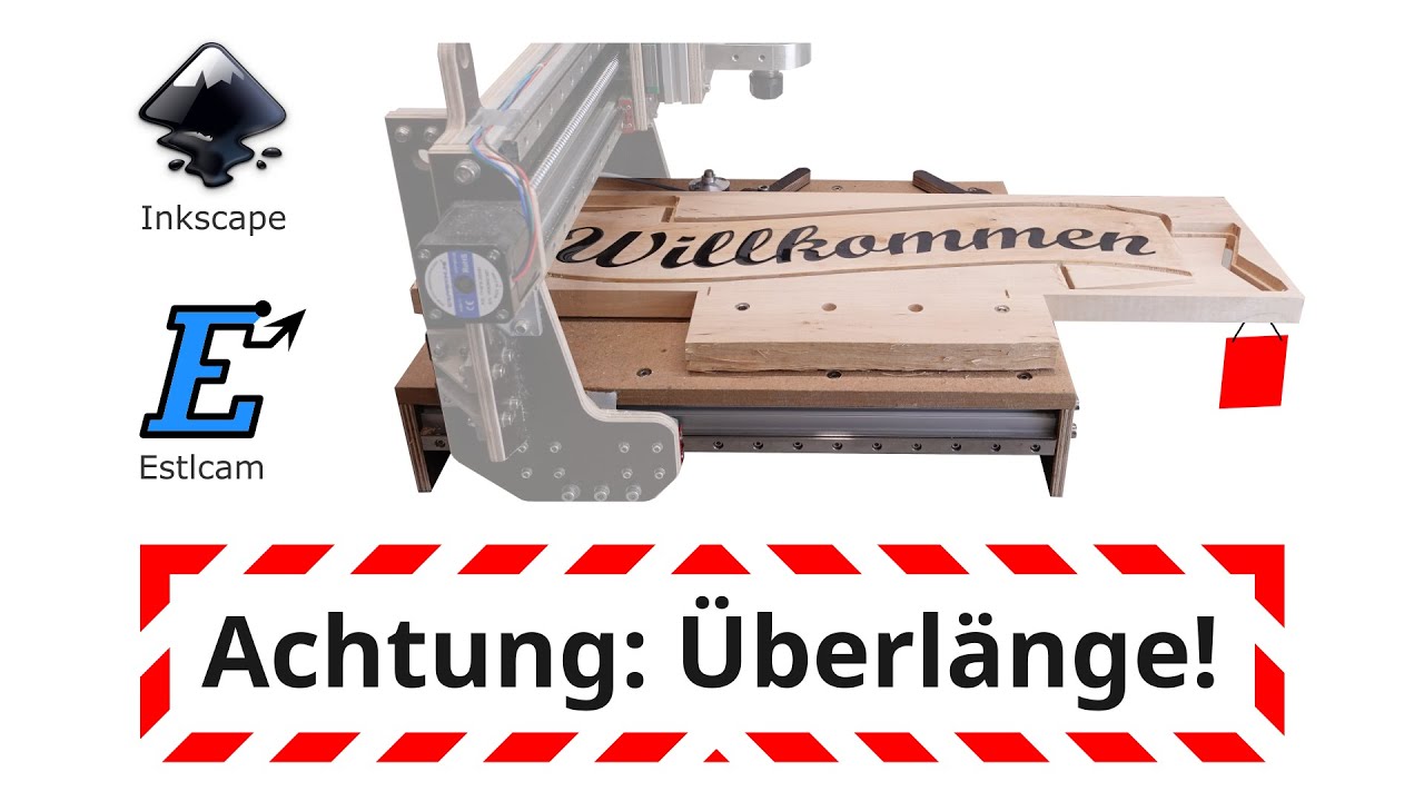 Werkstück für Holzschild zu lang oder zu groß für die CNC Fräse?