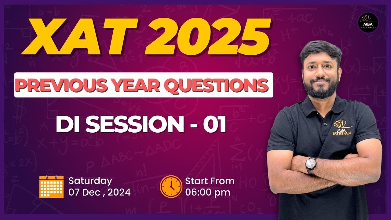 XAT 2025 | Previous Year Questions | DI Session - 01 | Vijay Sir | MBA Pathshala #xat2025
