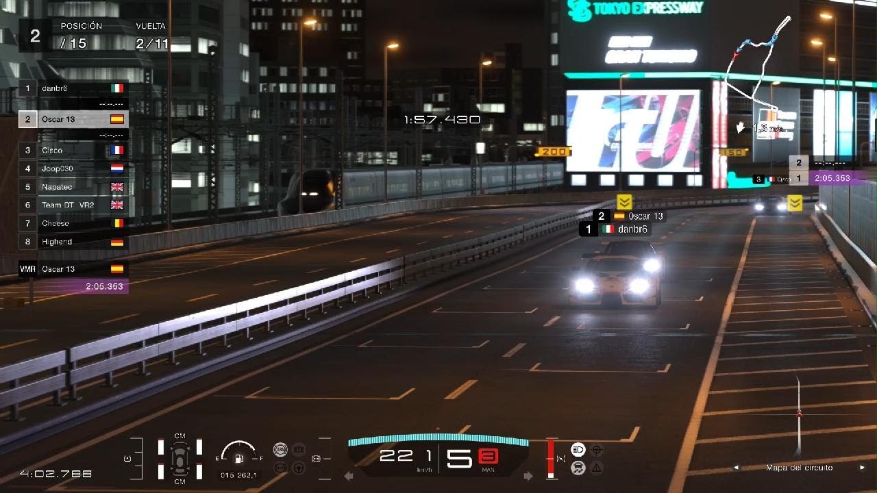Carreras diarias Audi R8
