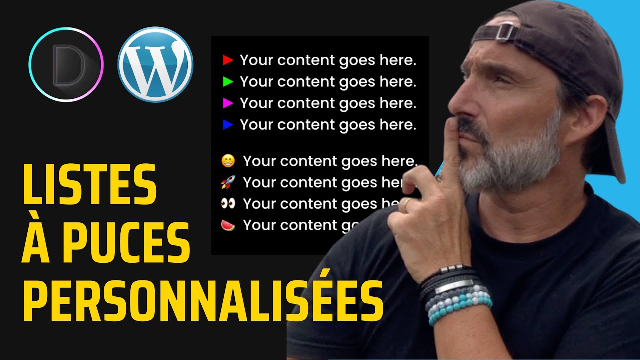Tuto Wordpress/Divi : Puces Divi monotones ? Voici comment leur mettre des P A I L L E T T E S ✨🪩🎉