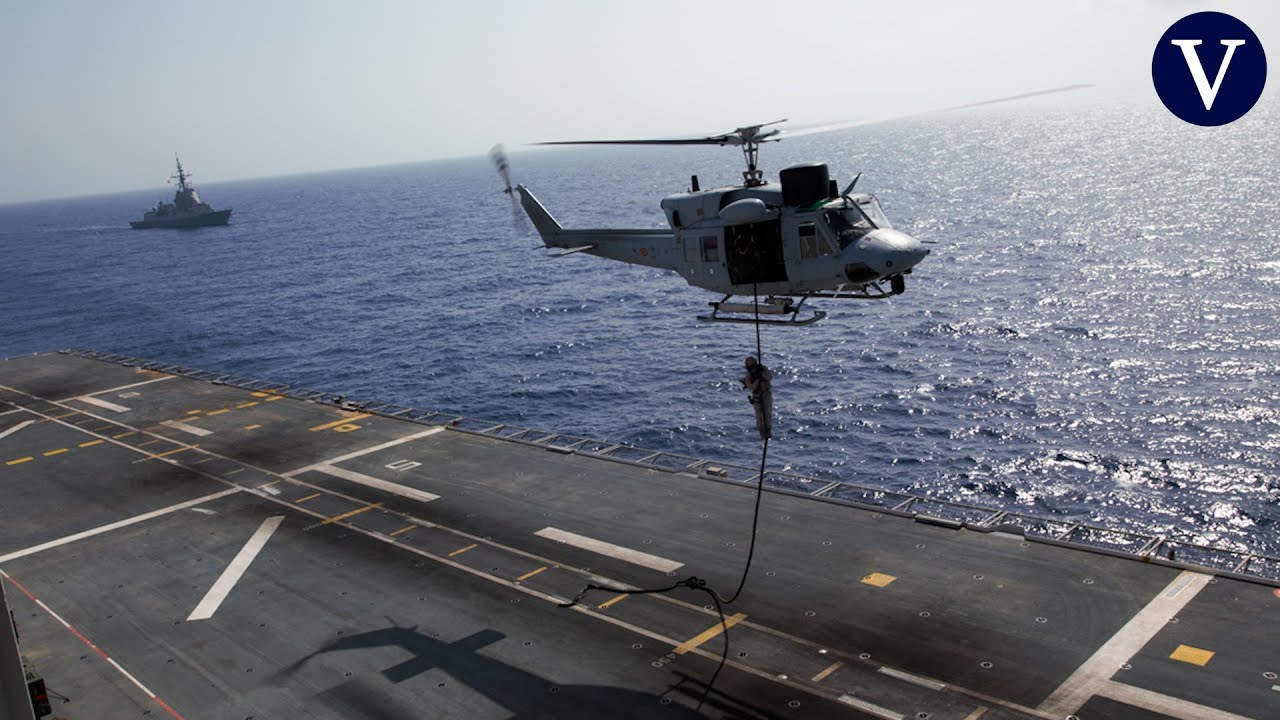 Junto al grupo de combate del ejército español ‘Dédalo 24’ en su despliegue en el Mediterráneo