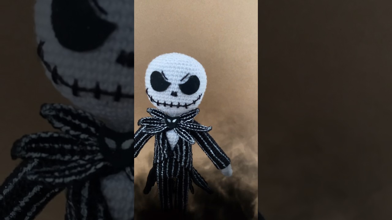 🖤🖤🖤💀. #crochet #crocheting #amigurumi #jackskellington #jack