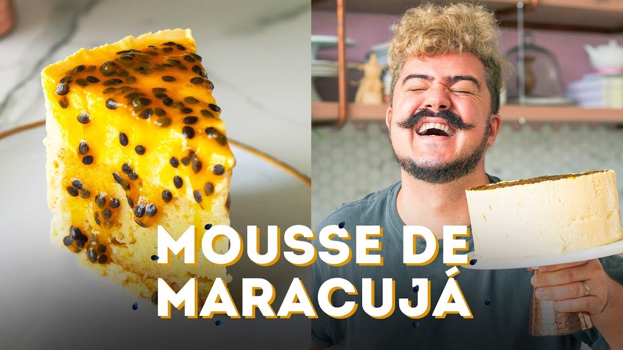 BOLO MOUSSE DE MARACUJÁ DA DANI NOCE