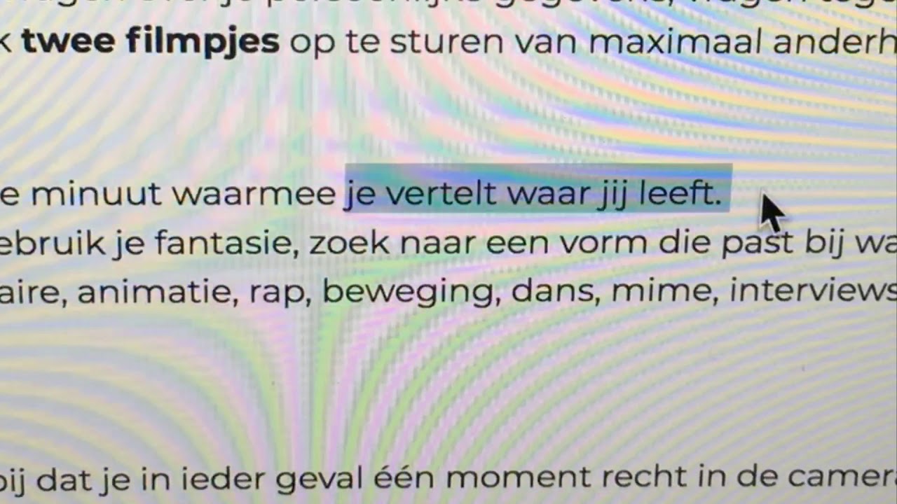Waar leef je? Nikki Offringa opdracht ATKA