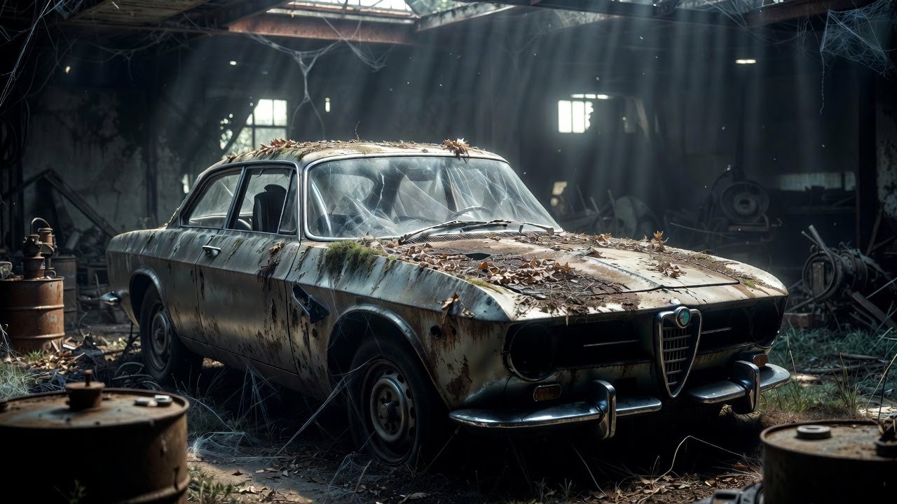 50 Years Abandoned Alfa Romeo Giulia FULL Restoration||ASMR