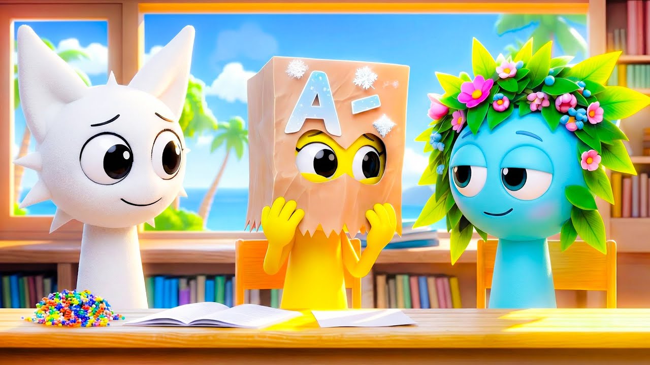 Sprunki's Stories: Who Was Hidding Behind That Paper Mask?😱| Funny Sprunki Animation