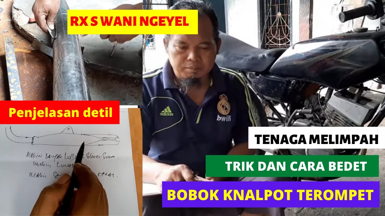TUTORIAL BEDET / BOBOK KNALPOT RX KING TEROMPET, UTAMAKAN POWER, SERIAL RX S WANI NGEYEL #02