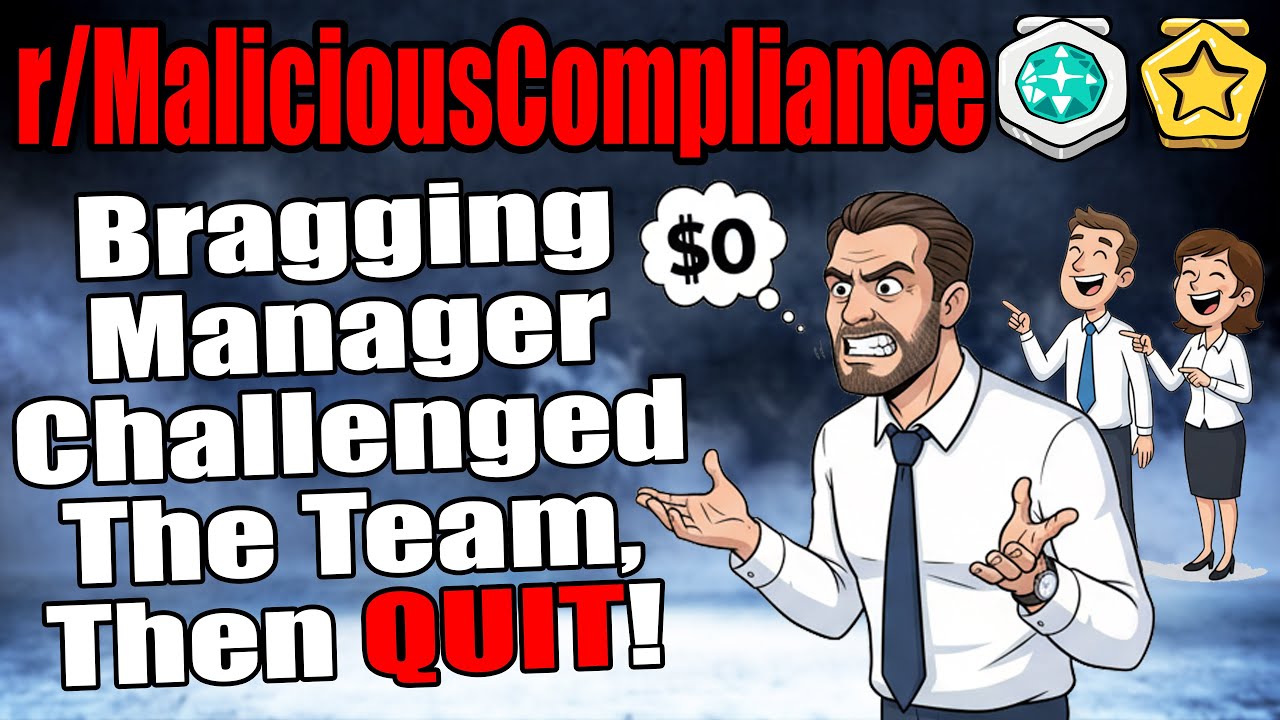 r/MaliciousCompliance - ХВАСТНЫЙ менеджер бросил вызов команде, а затем УШЕЛ!