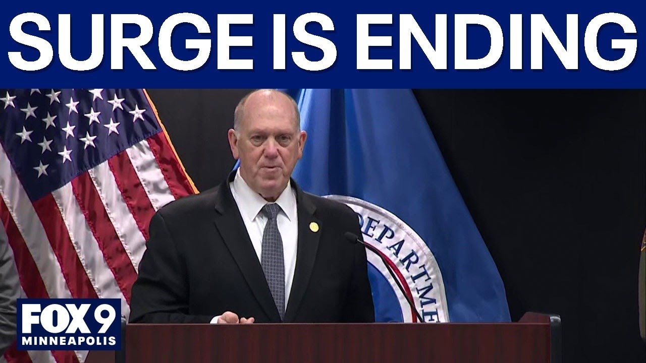 ICE surge in Minnesota will end, Tom Homan announces