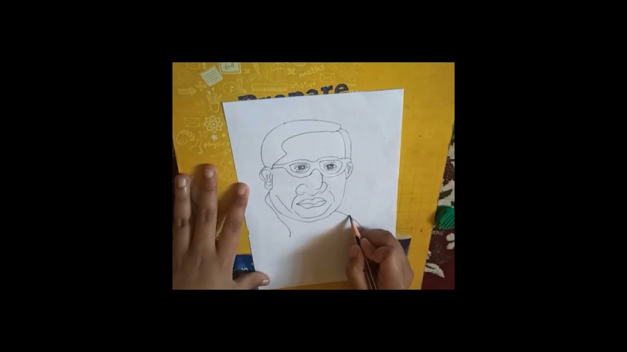 B R Ambedkar Drawing / Ambedkar Drawing #brambedkardrawing #saneedrawing 