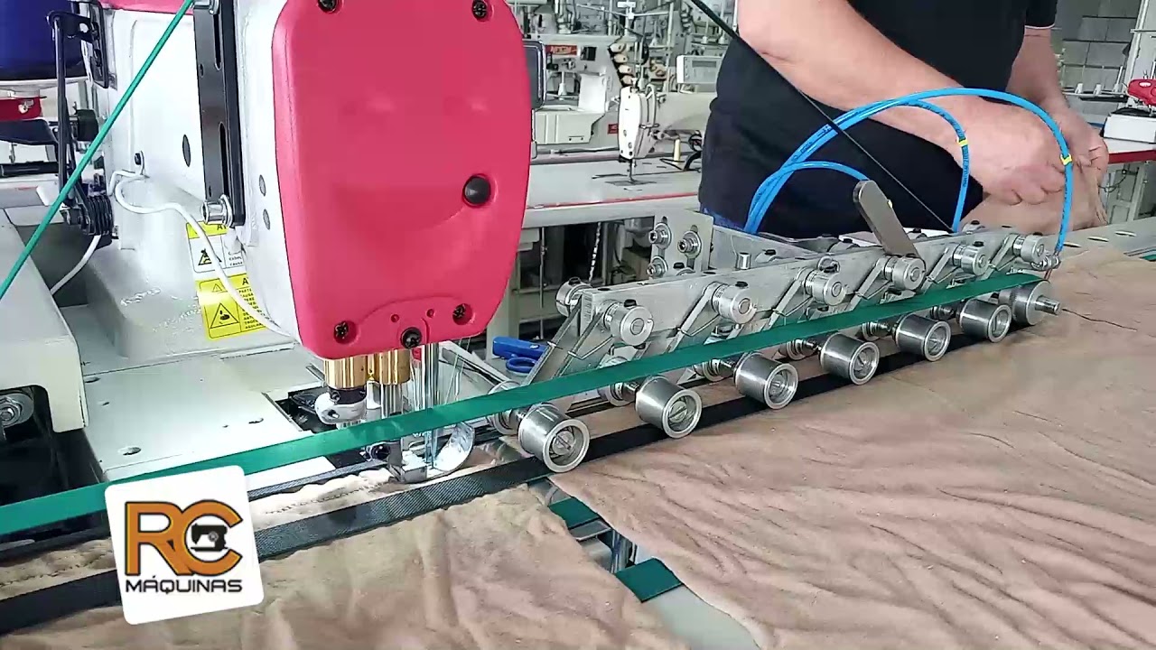Máquina De Costura Industrial - BAINHA ESTEIRA PNEUMÁTICA