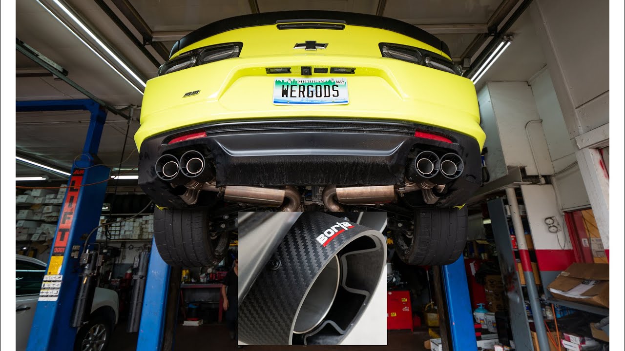Camaro gets Carbon Fiber Borla S Type exhaust ***DEEP and LOUD***