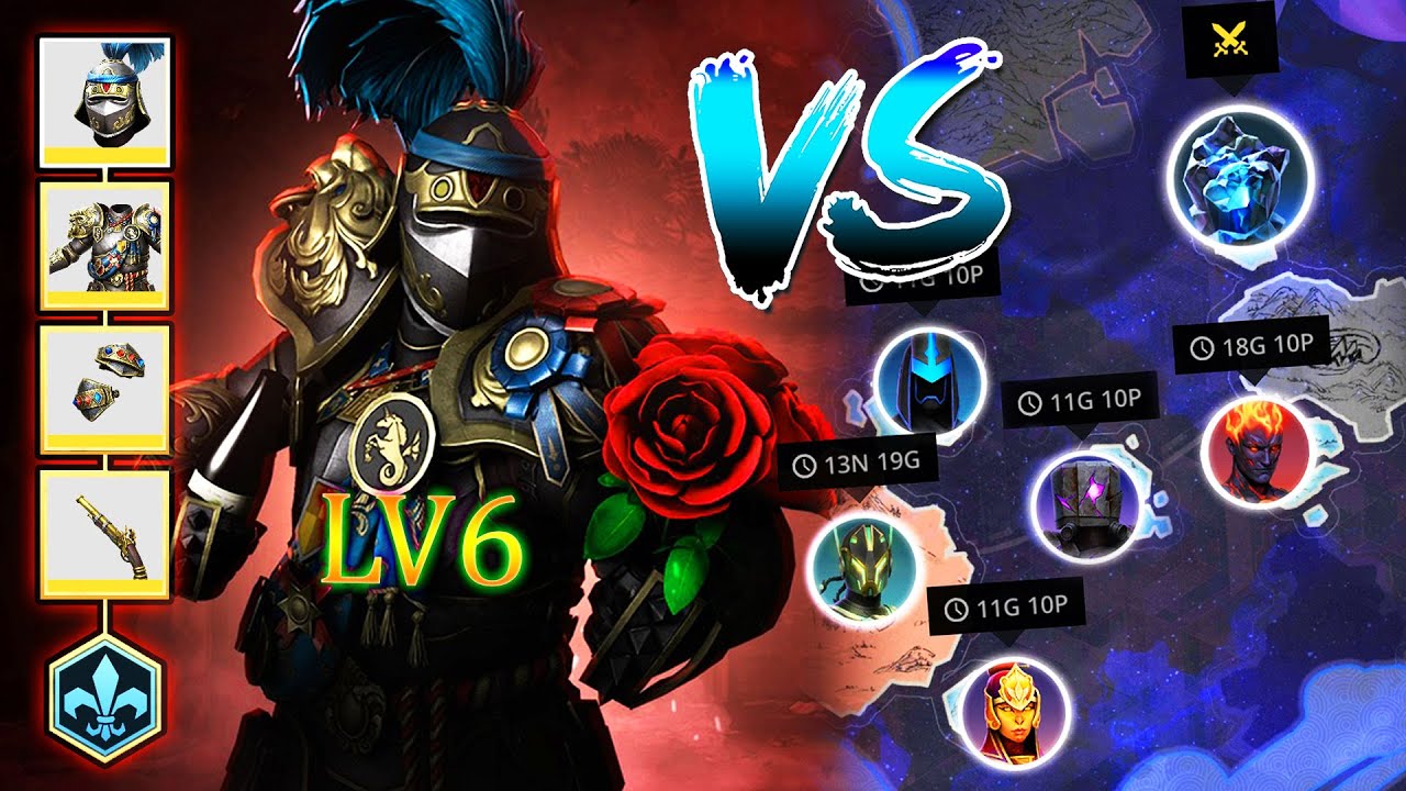 Shadow Fight 3: New CONQUEROR OF HEARTS Lv6 vs All Raid Boss