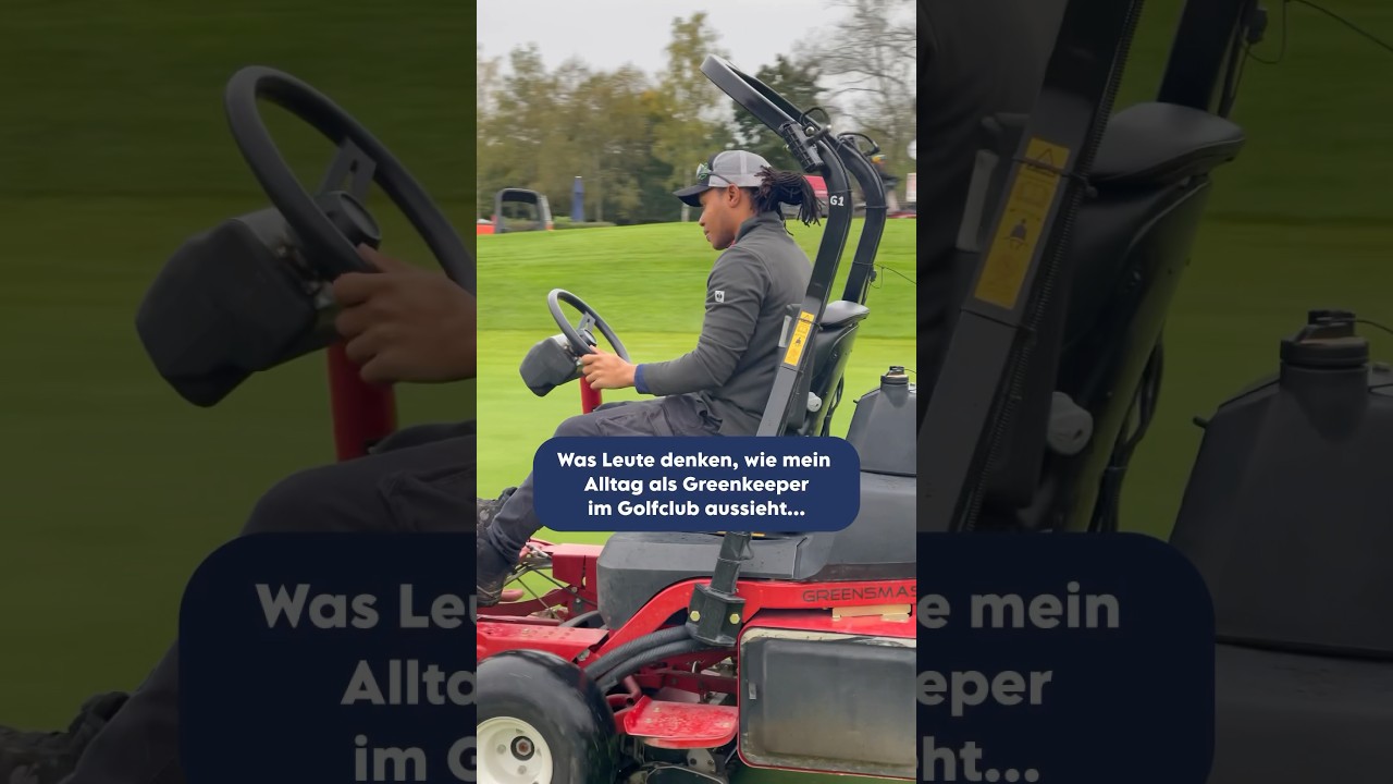 Vorstellung vs. Realit&auml;t: Greenkeeping auf dem Golfplatz ⛳️🌿🚜🛠️ #golf #reality #jobs