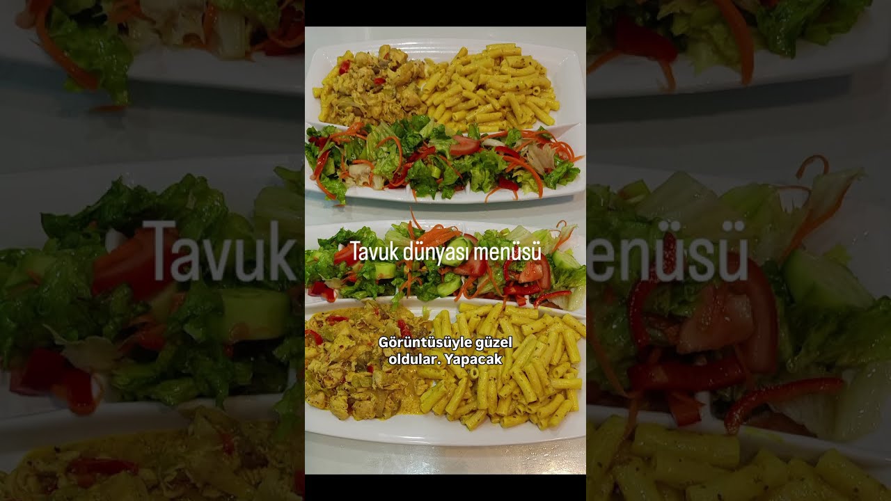 Tavuk dünyasi menüsü🌶🍅🥬#tavukdünyası #yemektarifleri #keşfet #makarnatarifi #kremalımakarna 