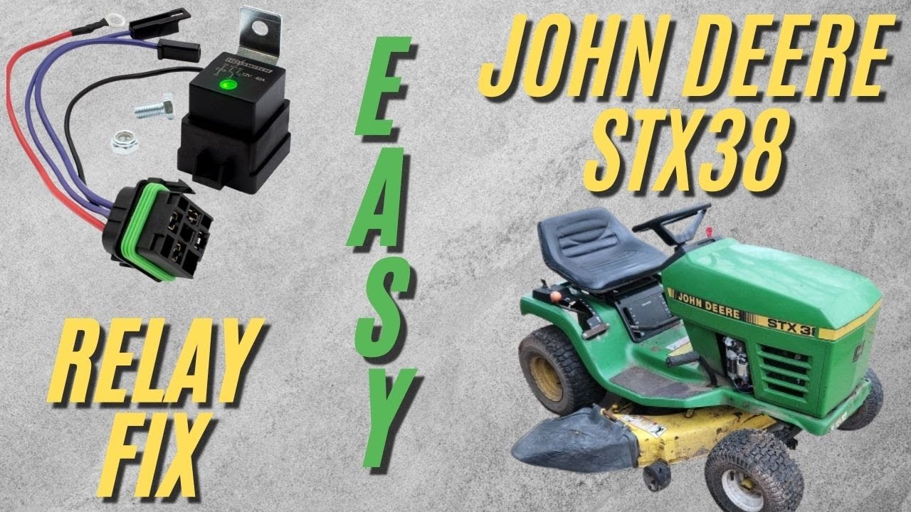 John Deere STX38 с двигателем Kohler — Ремонт реле стартера — Распространенная проблема