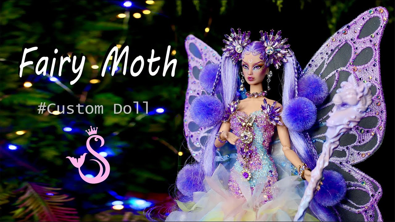 Fairy Moth  - Custom doll - Barbie Doll fashion doll -  Doll Repaint -  Sang Bup Be