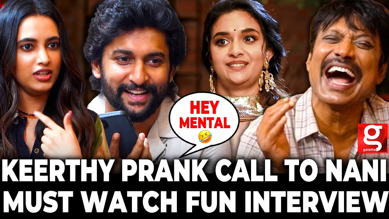 Nani imitates Priyanka Mohan🤣என் Wife call பண்றாங்க 🤭மரணமாய் கலாய்த்த SJ Suryah |100% Fun Guaranteed