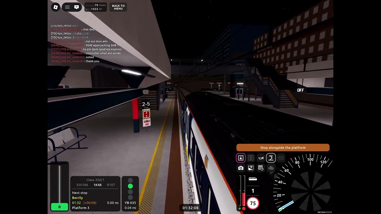 Roblox Stepford County Railway route to least serviced station with fastest train semi fast.