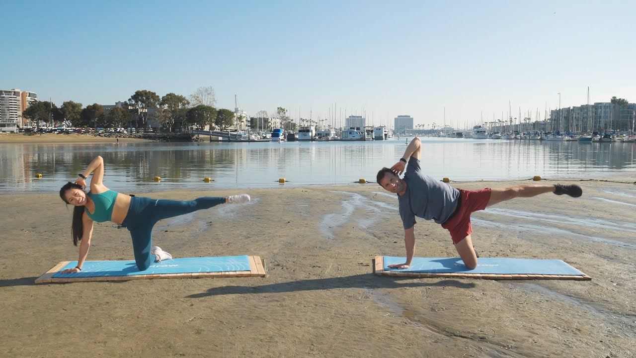 20-Minute Whole-Body Pilates Workout in Stunning Marina Del Rey
