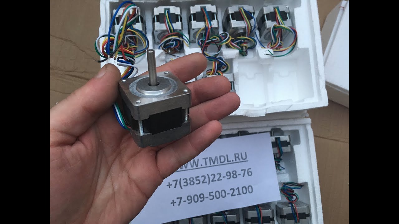 Шаговый двигатель NEMA 17 и Nema 23 в 4K