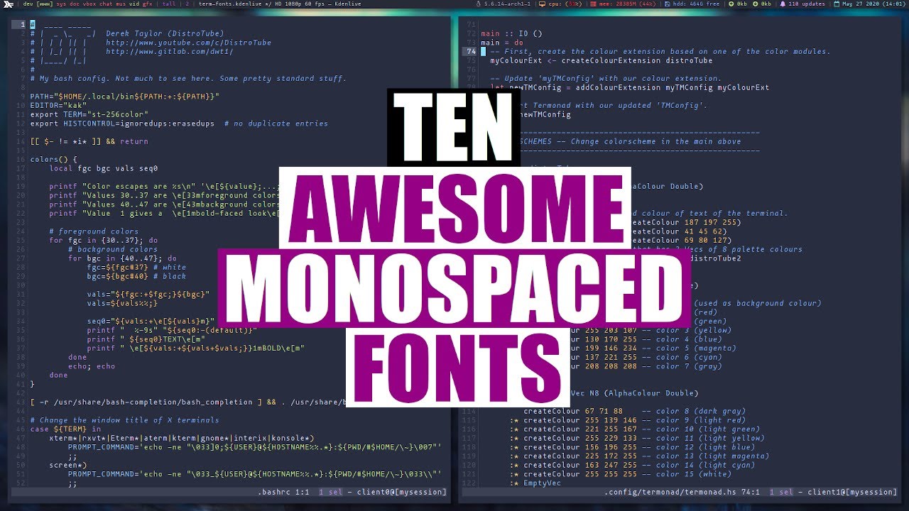 Ten Attractive Fonts For Your Terminal Or Text Editor