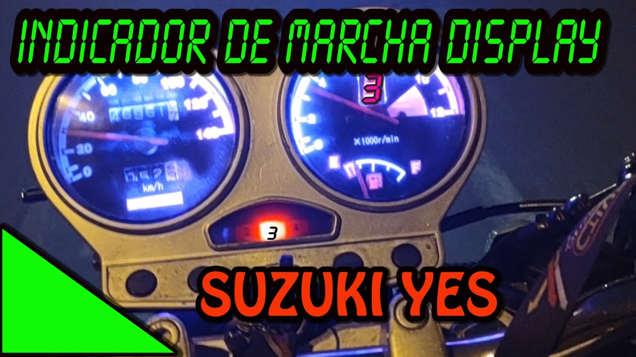 INDICADOR DE MARCHA COM DISPLAY SUZUKI YES