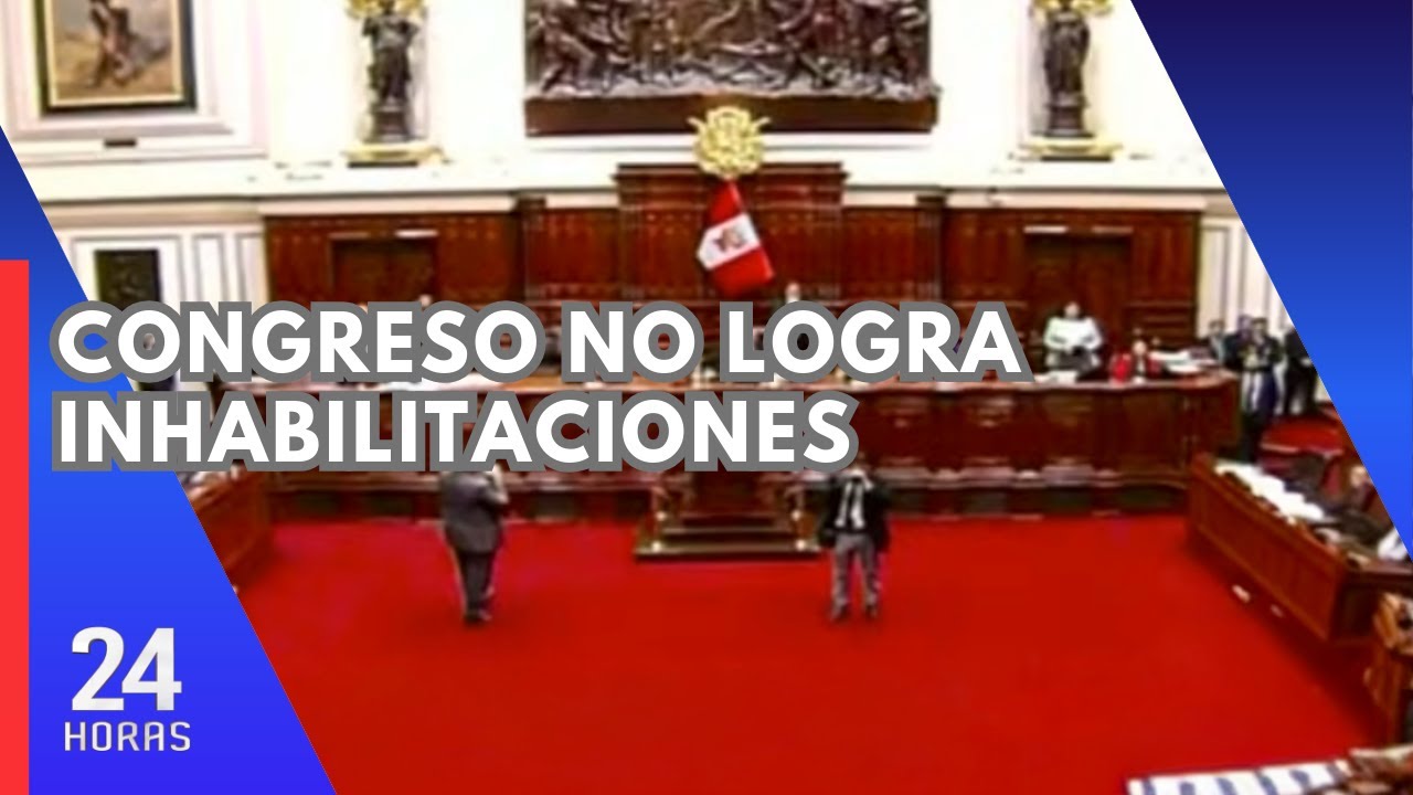 Congreso no alcanza votos para inhabilitar a Pedro Castillo y Betssy Ch&aacute;vez