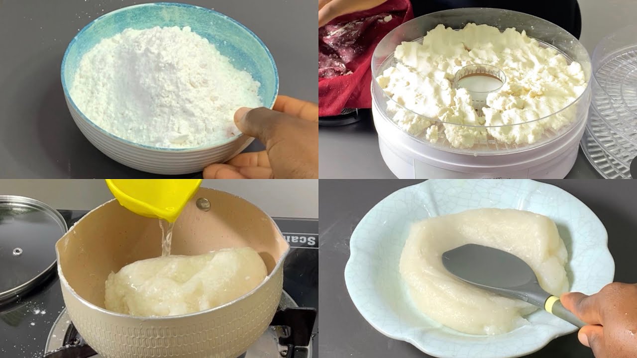 HOW TO MAKE FUFU FLOUR AND FUFU PASTE AT HOME
