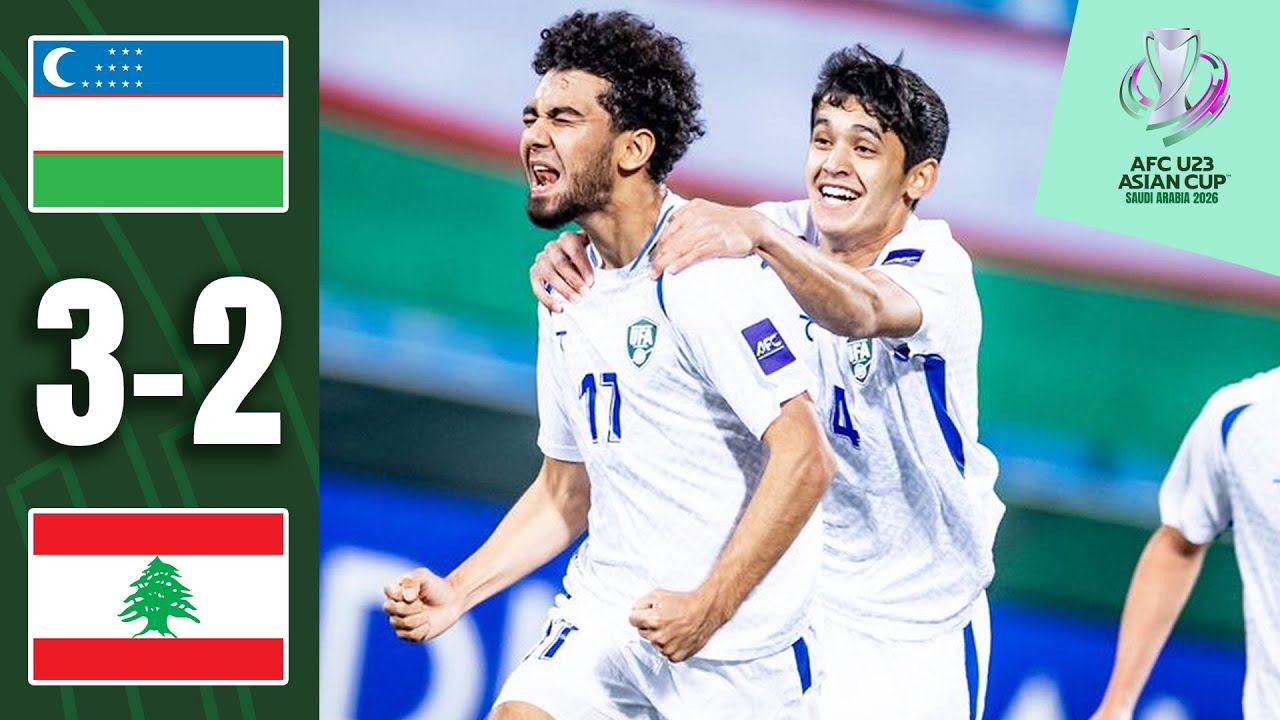 Uzbekistan survive late scare! | Uzbekistan - Lebanon | Highlights | AFC U23 Asian Cup™