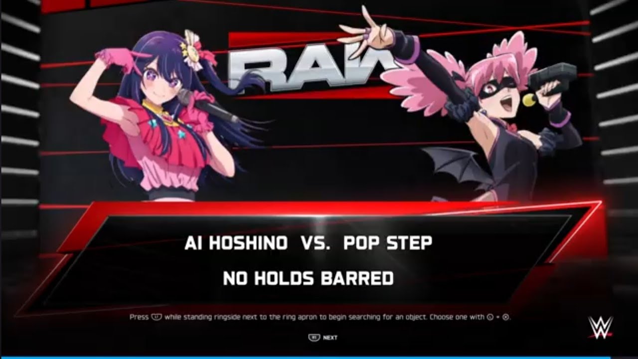Ai Hoshino vs Pop Step No Holds Barred Match (WWE 2k25)