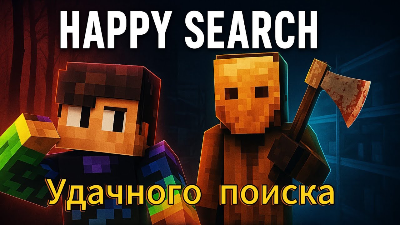 ПОБЕГ ОТ МАНЬЯКА В УЖАСНОЙ КАРТЕ MINECRAFT! | Happy Search с другом