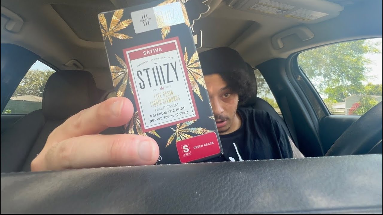 my afternoon w the Green Crack STIIIZY Live Resin Liquid Diamonds Pod