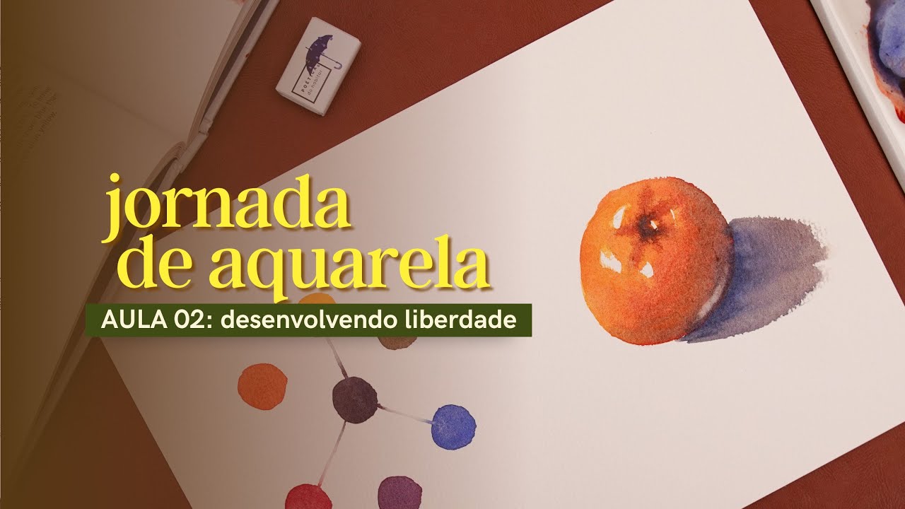 Aula 02 | Mistura de cores na aquarela: desenvolvendo liberdade na pintura