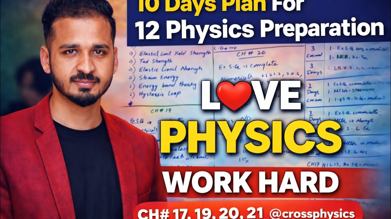 10 days plan for 12th physics #viral #trending #physics #physicswallah #shorts #concordia #pgc 
