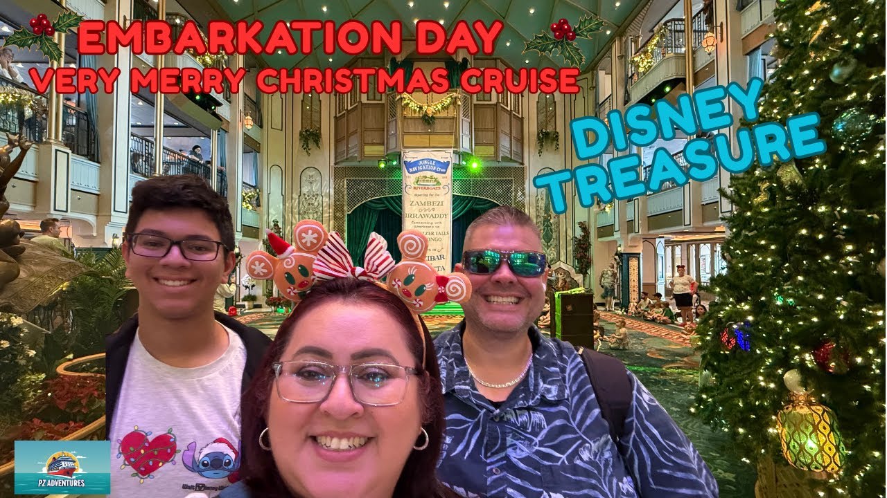 Disney Treasure Very Merry Christmas Cruise | Embarkation Day |