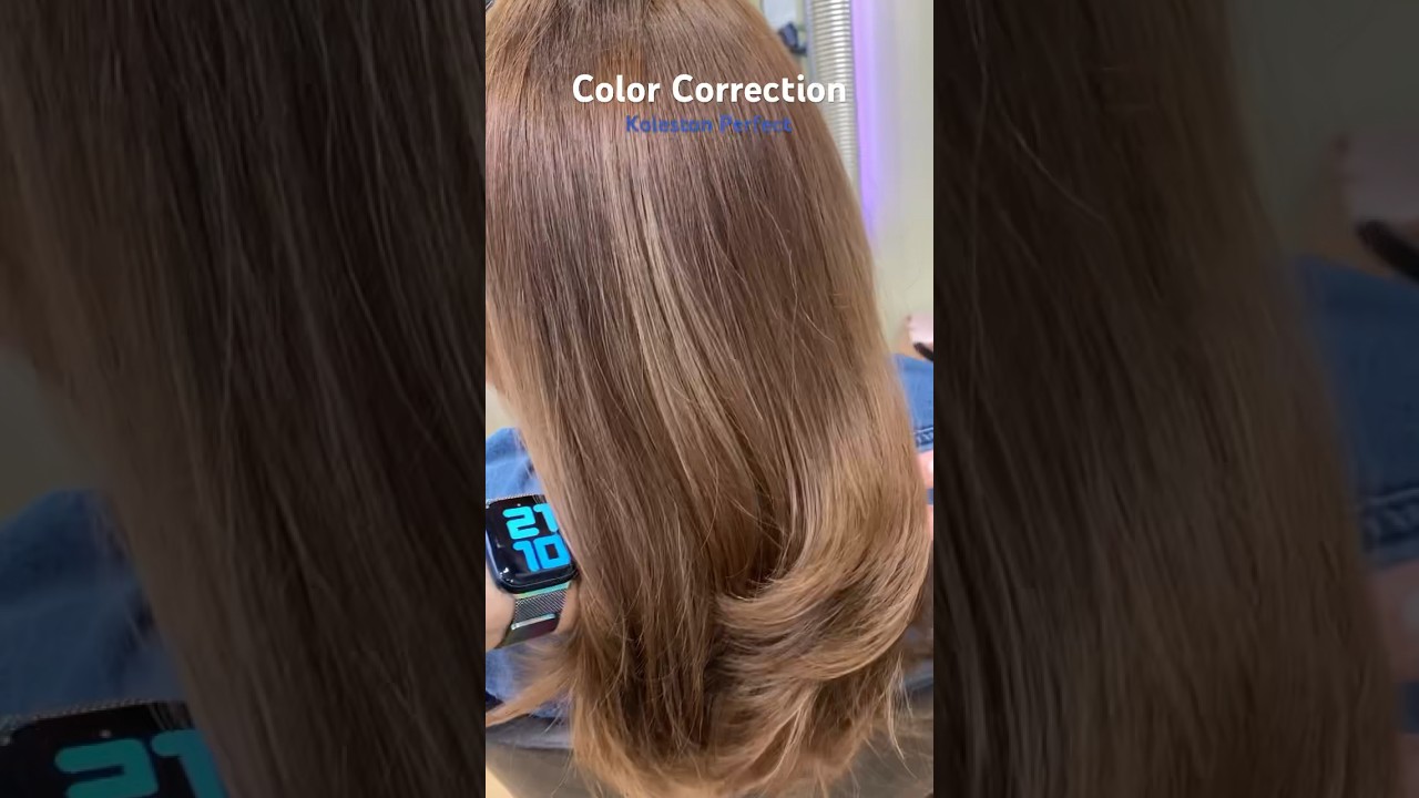 Color Correction Wella Koleston Perfect Toning Wella Shinefinity🤩 #hairstyle #wella #hair #beauty