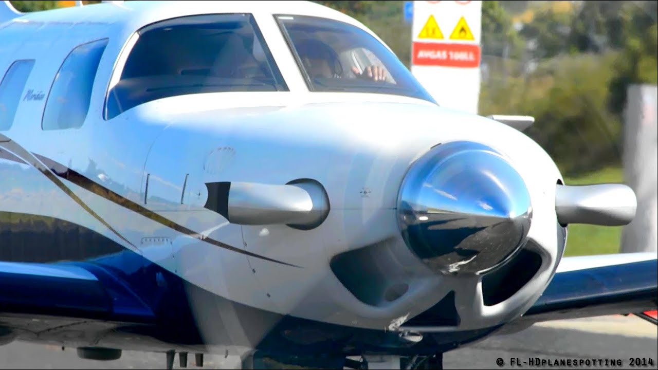 Powerful Piper PA46-500 Meridian F-HEMV at Millau-Larzac [LFCM]