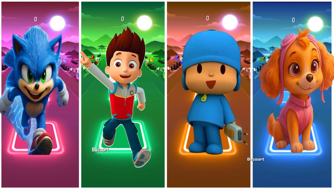 Sonic Vs Paw patrul Marshall Vs Poccoyo Vs Paw patrul 
