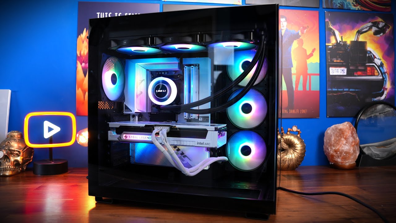 PC build timelapse - BeQuiet Light  Base 600 LX - AMD Ryzen 7 9800x3D, Gigabyte Stealth Ice mobo